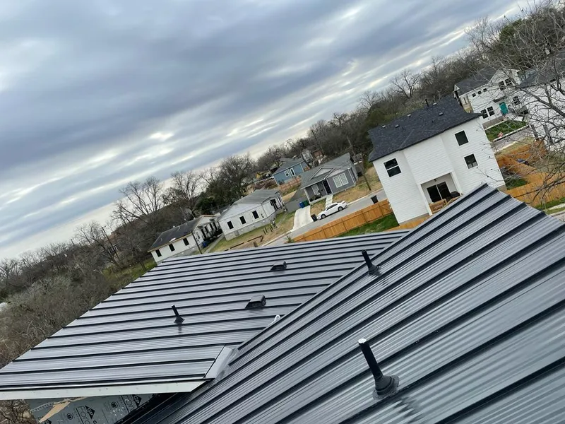Standing seam metal roof panels with vents for Skylight Repair in Stoneham